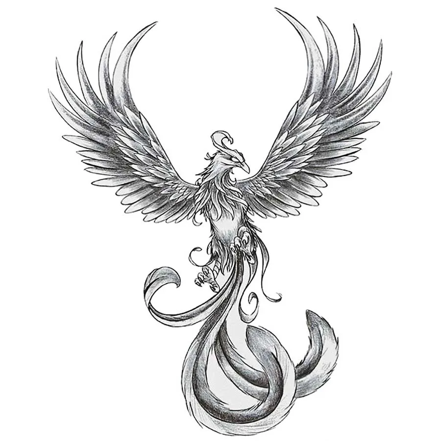 Preying Phoenix|Полупостоянная временна татуировка . ' - ' . 3